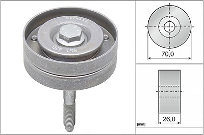 Schaeffler Ina Umlenk-/Führungsrolle, Keilrippenriemen [Hersteller-Nr. 532059610] für Seat, Skoda, VW von Schaeffler INA