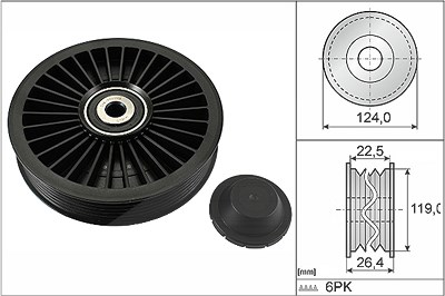 Schaeffler Ina Umlenk-/Führungsrolle, Keilrippenriemen [Hersteller-Nr. 532024210] für Volvo von Schaeffler INA