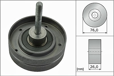 Schaeffler Ina Umlenk-/Führungsrolle, Keilrippenriemen [Hersteller-Nr. 532035130] für Volvo von Schaeffler INA