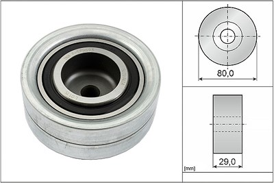 Schaeffler Ina Umlenk-/Führungsrolle, Zahnriemen [Hersteller-Nr. 532011110] für Audi, Seat, Skoda, VW von Schaeffler INA