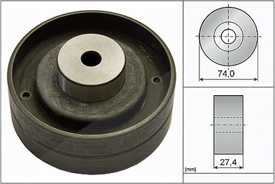 Schaeffler Ina Umlenk-/Führungsrolle, Zahnriemen [Hersteller-Nr. 532005110] für Audi, Volvo, VW von Schaeffler INA