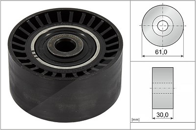 Schaeffler Ina Umlenk-/Führungsrolle, Zahnriemen [Hersteller-Nr. 532062410] für Citroën, Ds, Fiat, Ford, Mazda, Mitsubishi, Opel, Peugeot, Toyota, Vol von Schaeffler INA