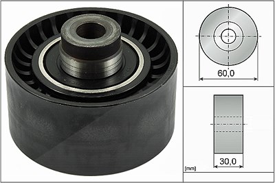 Schaeffler Ina Umlenk-/Führungsrolle, Zahnriemen [Hersteller-Nr. 532034510] für Suzuki, Toyota, Lancia, Nissan, Fiat, Citroën, Peugeot von Schaeffler INA