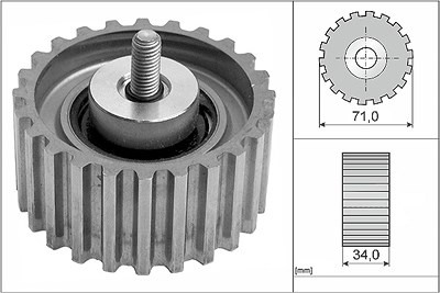 Schaeffler Ina Umlenk-/Führungsrolle, Zahnriemen [Hersteller-Nr. 532044110] für Fiat, Iveco von Schaeffler INA