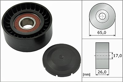 Schaeffler Ina Umlenk-/Führungsrolle Keilrippenriemen Lima [Hersteller-Nr. 532055710] für Audi, Porsche, VW von Schaeffler INA