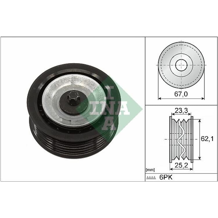 Ina Umlenkrolle f?r Keilrippenriemen Alfa Romeo Fiat Jeep von INA