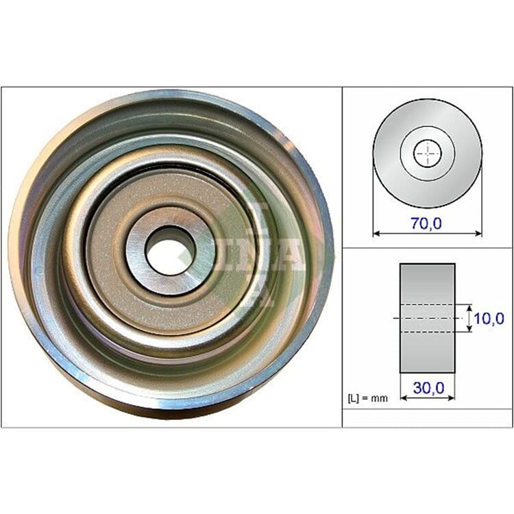 Ina Umlenkrolle f?r Keilrippenriemen Fiat Mitsubishi Peugeot von INA