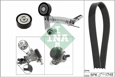 Schaeffler Ina Wasserpumpe + Keilrippenriemensatz [Hersteller-Nr. 529031930] für Infiniti, Mercedes-Benz von Schaeffler INA