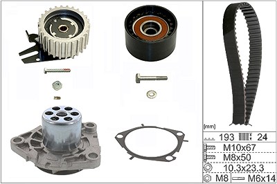 Schaeffler Ina Wasserpumpe + Zahnriemensatz [Hersteller-Nr. 530056130] für Alfa Romeo, Fiat, Jeep, Lancia, Opel, Suzuki von Schaeffler INA