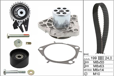 Schaeffler Ina Wasserpumpe + Zahnriemensatz [Hersteller-Nr. 530056230] für Alfa Romeo, Cadillac, Chevrolet, Fiat, Jeep, Lancia, Opel, Saab, Suzuki von Schaeffler INA