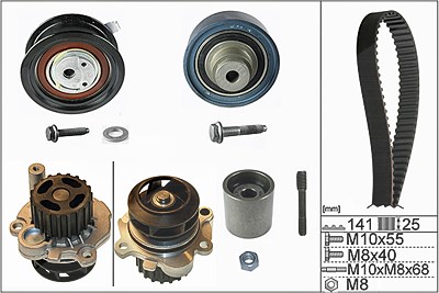 Schaeffler Ina Wasserpumpe + Zahnriemensatz [Hersteller-Nr. 530036131] für Audi, Seat, Skoda, VW von Schaeffler INA