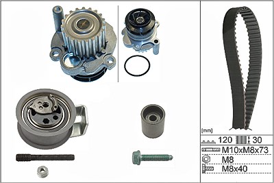 Schaeffler Ina Wasserpumpe + Zahnriemensatz [Hersteller-Nr. 530009131] für Audi, Ford, Seat, Skoda, VW von Schaeffler INA