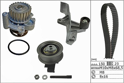 Schaeffler Ina Wasserpumpe + Zahnriemensatz [Hersteller-Nr. 530054630] für Audi, Seat, Skoda, VW von Schaeffler INA