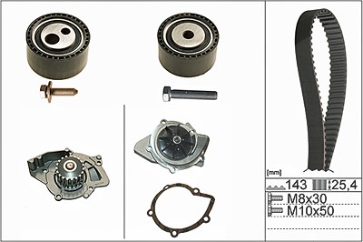 Schaeffler Ina Wasserpumpe + Zahnriemensatz [Hersteller-Nr. 530044730] für Peugeot, Citroën von Schaeffler INA