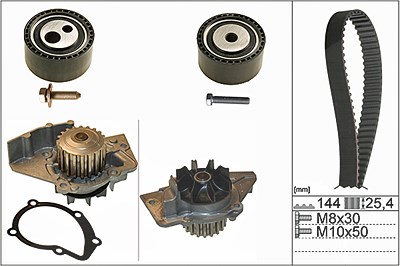 Schaeffler Ina Wasserpumpe + Zahnriemensatz [Hersteller-Nr. 530047430] für Citroën, Fiat, Peugeot von Schaeffler INA