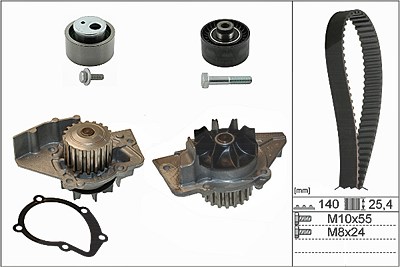 Schaeffler Ina Wasserpumpe + Zahnriemensatz [Hersteller-Nr. 530044030] für Citroën, Fiat, Peugeot von Schaeffler INA