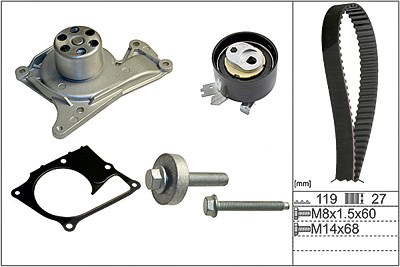 Schaeffler Ina Wasserpumpe + Zahnriemensatz [Hersteller-Nr. 530060730] für Dacia, Infiniti, Mercedes-Benz, Nissan, Renault von Schaeffler INA