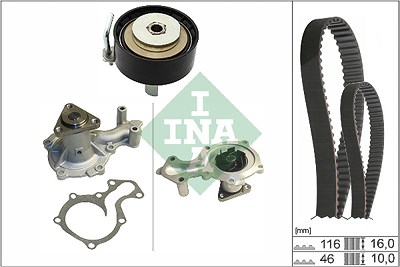 Schaeffler Ina Wasserpumpe + Zahnriemensatz [Hersteller-Nr. 530070030] für Ford von Schaeffler INA