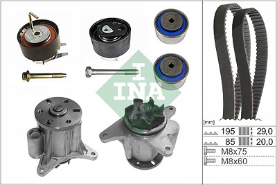 Schaeffler Ina Wasserpumpe + Zahnriemensatz [Hersteller-Nr. 530076431] für Jaguar, Land Rover von Schaeffler INA