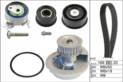 Schaeffler Ina Wasserpumpe + Zahnriemensatz [Hersteller-Nr. 530007831] für Opel von Schaeffler INA