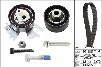 Schaeffler Ina Zahnriemensatz [Hersteller-Nr. 530055810] für Toyota, Ds, Ford, Fiat, Citroën, Peugeot von Schaeffler INA