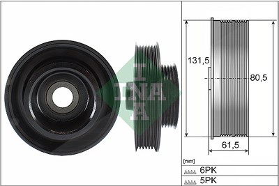 Schaeffler Ina Riemenscheibe, Kurbelwelle [Hersteller-Nr. 544014110] für Ford von Schaeffler INA