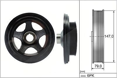 Schaeffler Ina Riemenscheibe, Kurbelwelle [Hersteller-Nr. 544014210] für Mercedes-Benz von Schaeffler INA