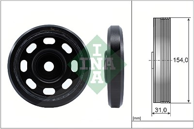 Schaeffler Ina Riemenscheibe, Kurbelwelle [Hersteller-Nr. 544017010] für Audi, Skoda, VW von Schaeffler INA