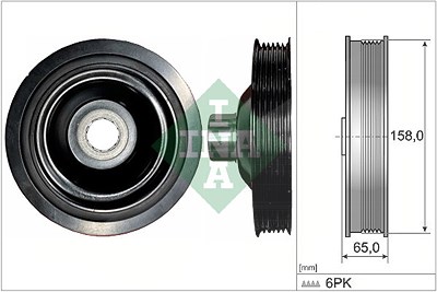 Schaeffler Ina Riemenscheibe, Kurbelwelle [Hersteller-Nr. 544017510] für Mercedes-Benz von Schaeffler INA