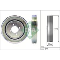 Riemenscheibe, Kurbelwelle INA 544 0040 10 von INA