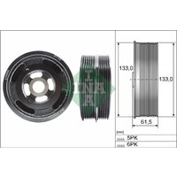 Riemenscheibe, Kurbelwelle INA 544 0167 10 von INA