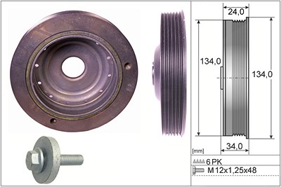 Schaeffler Ina Riemenscheibensatz, Kurbelwelle [Hersteller-Nr. 544009120] für Renault von Schaeffler INA