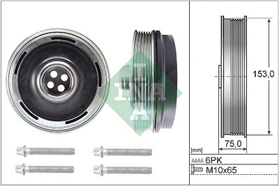 Schaeffler Ina Riemenscheibensatz, Kurbelwelle [Hersteller-Nr. 544016920] für BMW, Mini von Schaeffler INA