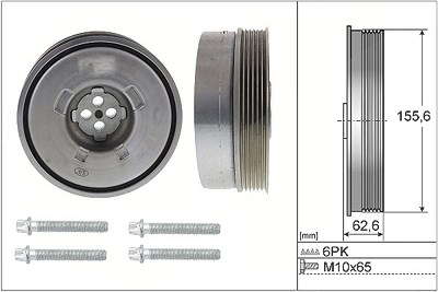 Schaeffler Ina Riemenscheibensatz, Kurbelwelle [Hersteller-Nr. 544050120] für BMW, Mini von Schaeffler INA