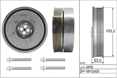 Schaeffler Ina Riemenscheibensatz, Kurbelwelle [Hersteller-Nr. 544050220] für BMW von Schaeffler INA