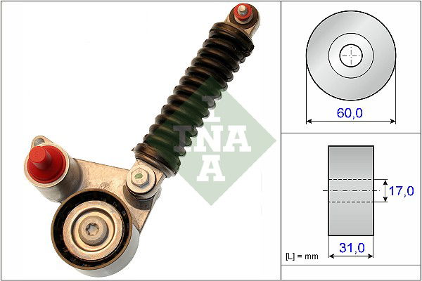 Riemenspanner, Keilrippenriemen INA 533 0107 10 von INA