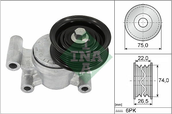 Riemenspanner, Keilrippenriemen INA 534 0293 10 von INA