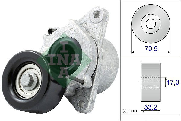 Riemenspanner, Keilrippenriemen INA 534 0435 10 von INA