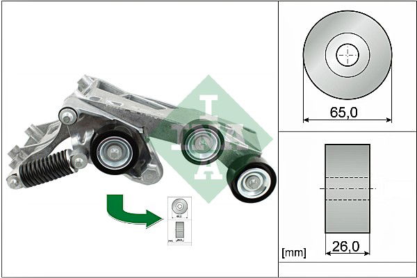 Riemenspanner, Keilrippenriemen INA 534 0446 10 von INA