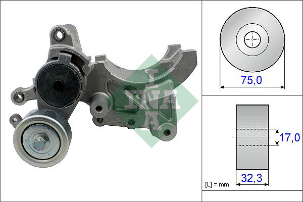 Riemenspanner, Keilrippenriemen INA 534 0452 10 von INA