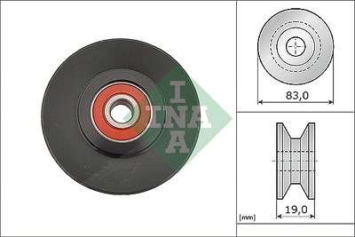 Schaeffler Ina Spannrolle, Keilriemen [Hersteller-Nr. 531093910] für Mitsubishi von Schaeffler INA