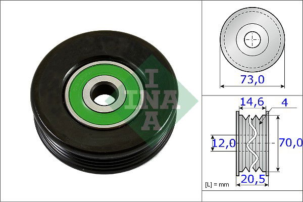 Spannrolle, Keilrippenriemen INA 531 0852 10 von INA