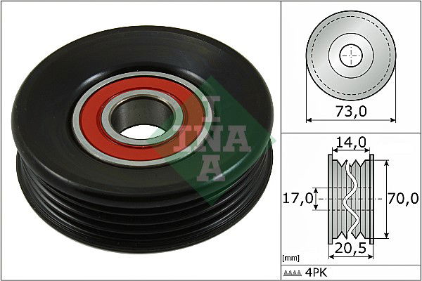 Spannrolle, Keilrippenriemen INA 531 0853 10 von INA