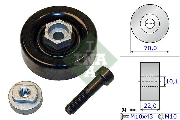 Spannrolle, Keilrippenriemen INA 531 0864 10 von INA