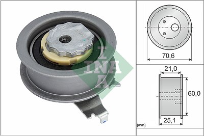 Schaeffler Ina Spannrolle, Zahnriemen [Hersteller-Nr. 531094010] für VW, Skoda, Seat, Audi von Schaeffler INA