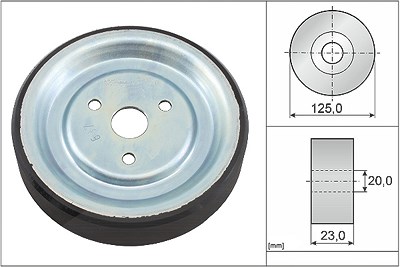 Schaeffler Ina Umlenk-/Führungsrolle, Keilriemen [Hersteller-Nr. 532091210] für BMW, Citroën, Ds, Mini, Opel, Peugeot von Schaeffler INA