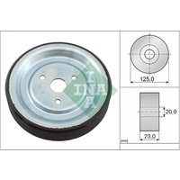 Umlenk-/Führungsrolle, Keilrippenriemen INA 532 0912 10 von INA