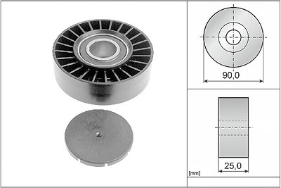 Schaeffler Ina Umlenk-/Führungsrolle, Keilrippenriemen [Hersteller-Nr. 532016910] für VW von Schaeffler INA