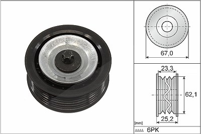 Schaeffler Ina Umlenk-/Führungsrolle, Keilrippenriemen [Hersteller-Nr. 532061910] für Alfa Romeo, Fiat, Jeep von Schaeffler INA