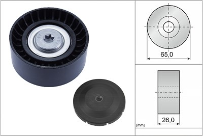 Schaeffler Ina Umlenk-/Führungsrolle, Keilrippenriemen [Hersteller-Nr. 532080410] für BMW, Mini von Schaeffler INA